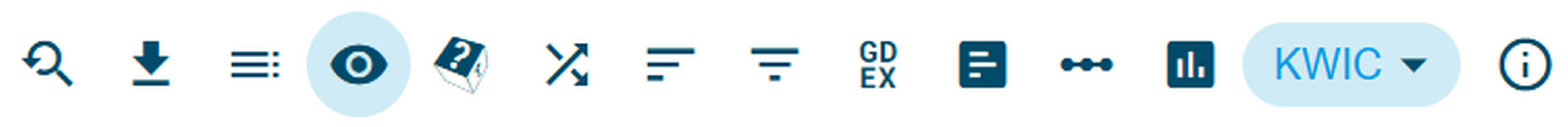 Figure 17. The View options button.